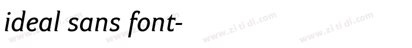 ideal sans font字体转换